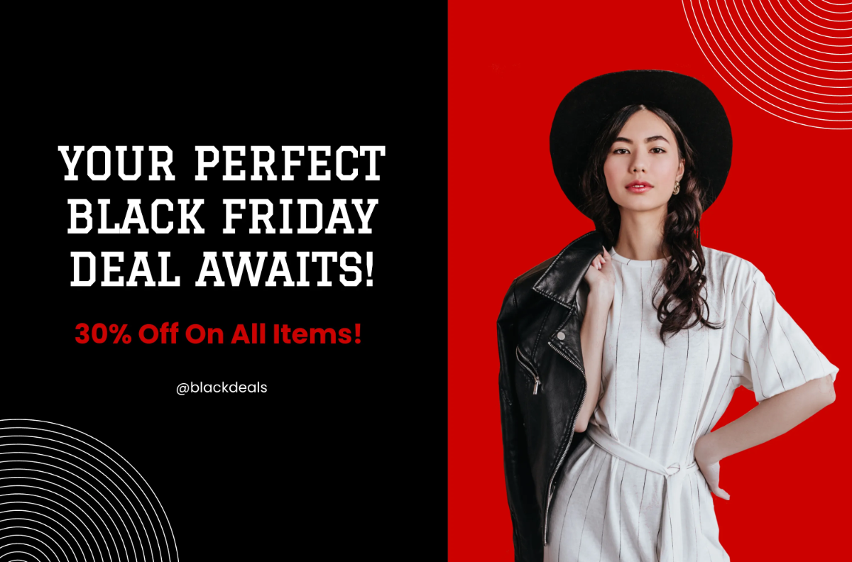 Free Aesthetic Black Friday Template to Edit Online