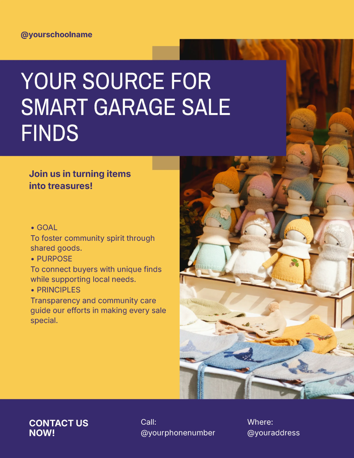 Free Yellow School Garage Sale Flyer Template to Edit Online Free Yellow School Garage Sale Flyer Template to Edit Online