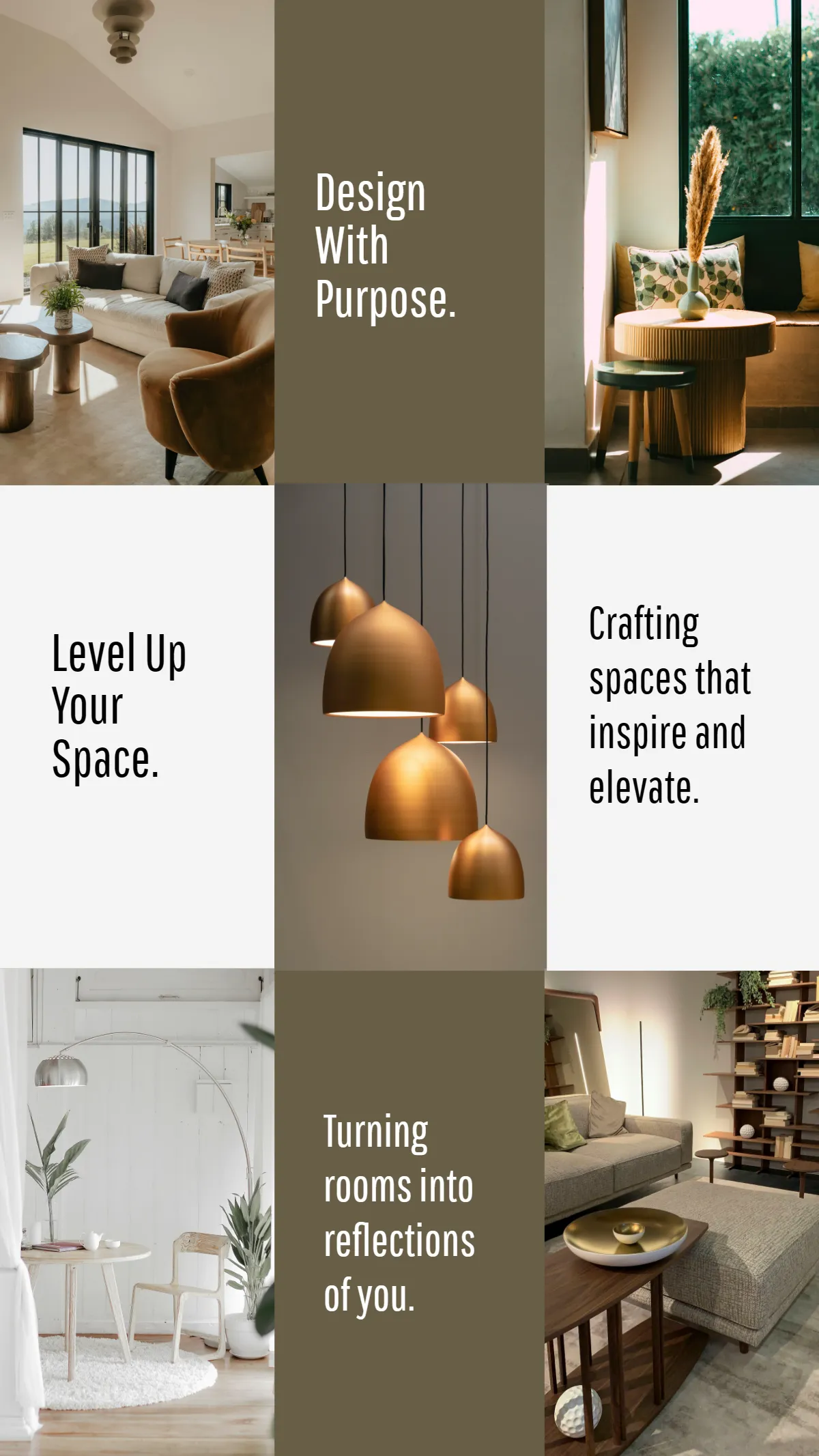 Modern Interior Design Instagram Grid Template