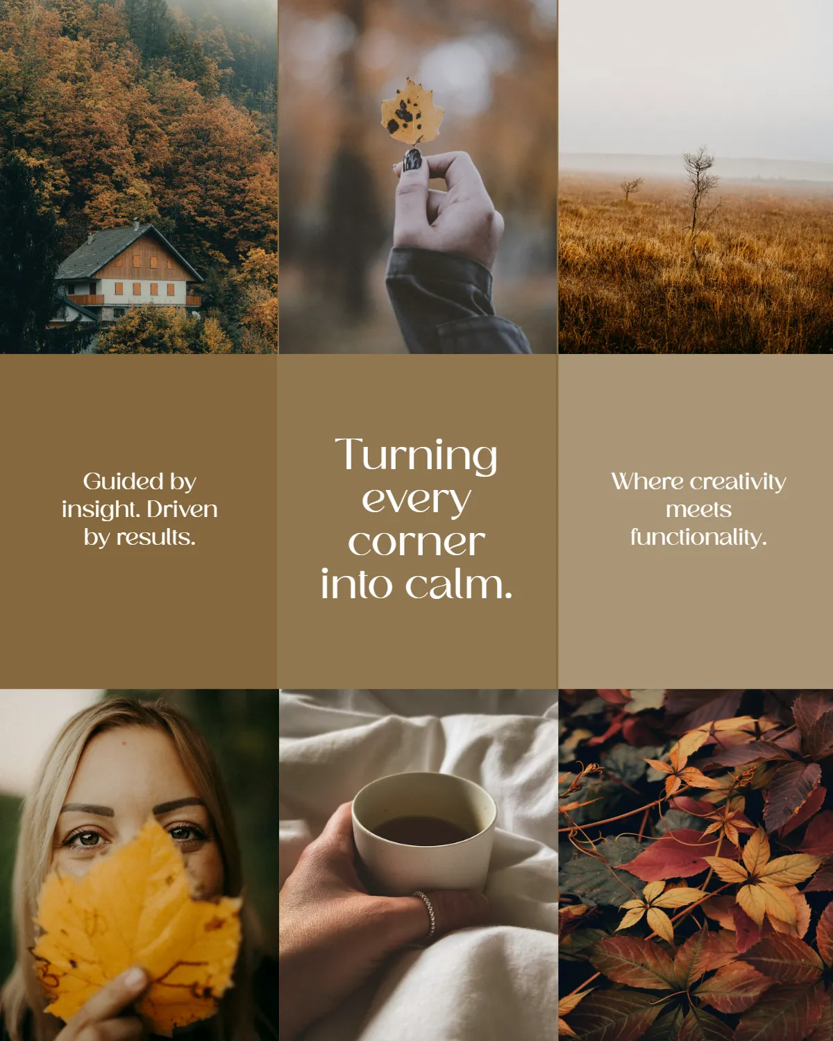 Free Brown Marketing Instagram Grid Template to Edit Online
