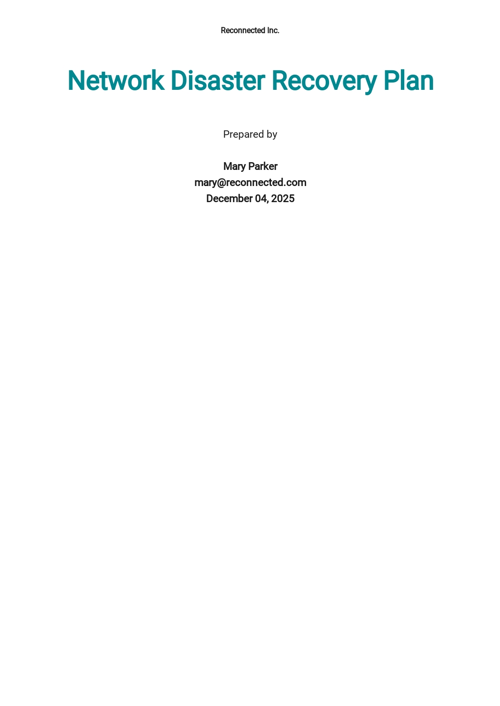 Scope of Disaster Management Plan Template Free PDF Google Docs