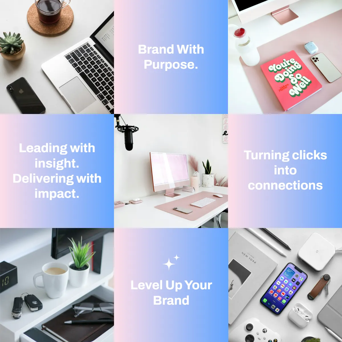 Professional Business Instagram Grid Template