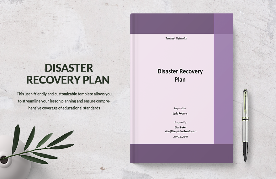 Disaster Recovery Plan Template For Small Business