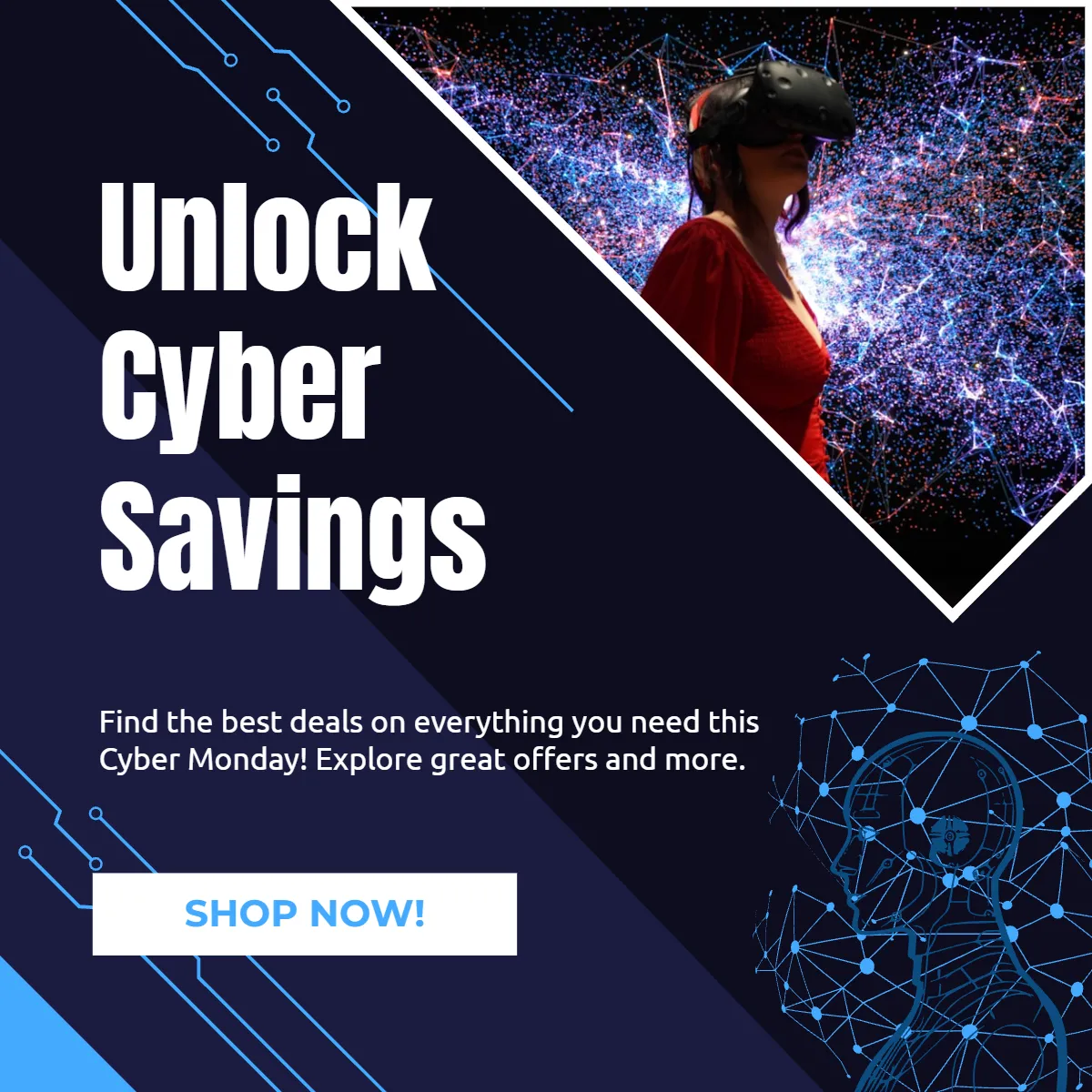 Free Cyber Monday Marketing Template to Edit Online Free Cyber Monday Marketing Template to Edit Online