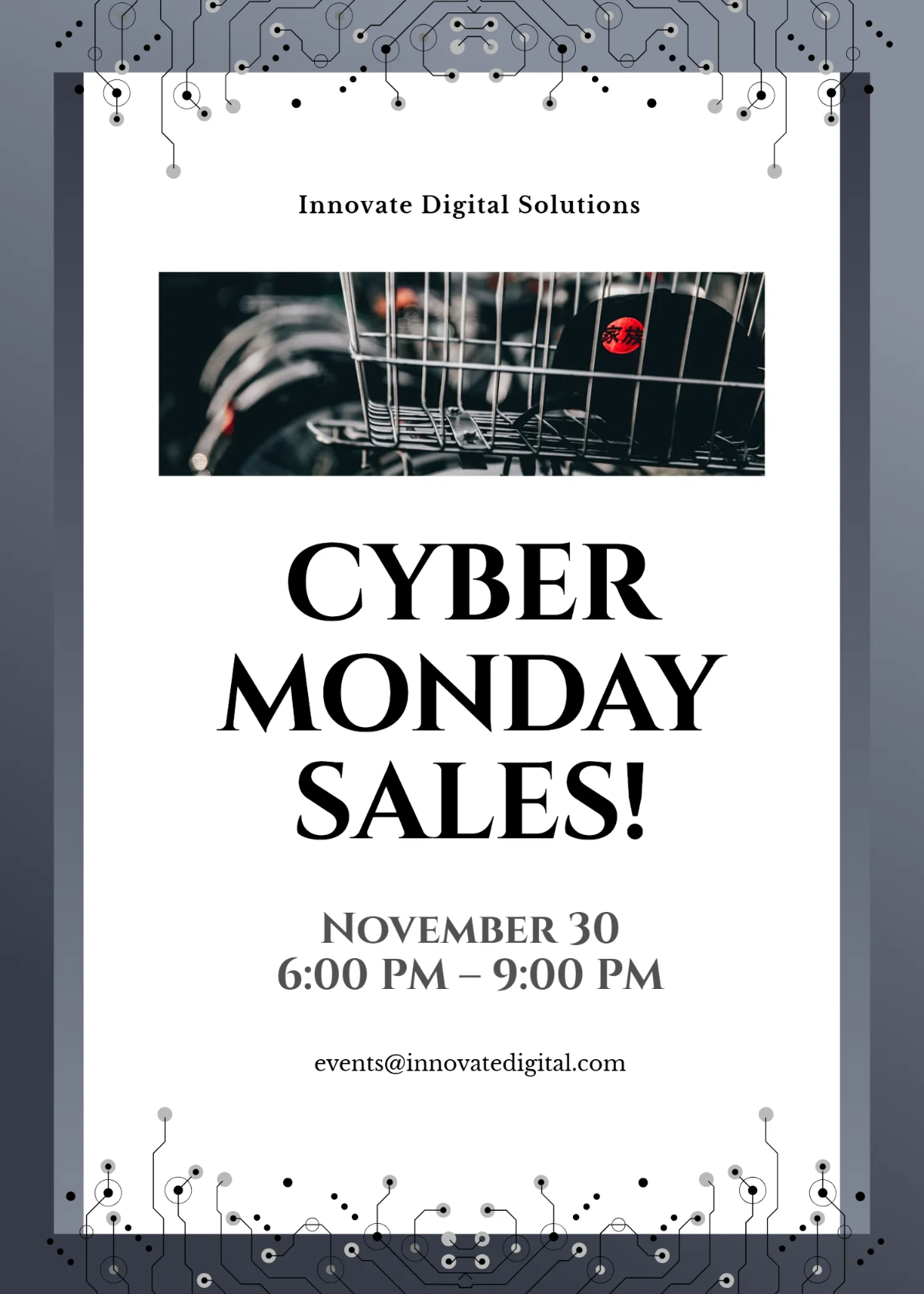 Free Professional Cyber Monday Invitation Template to Edit Online Free Professional Cyber Monday Invitation Template to Edit Online