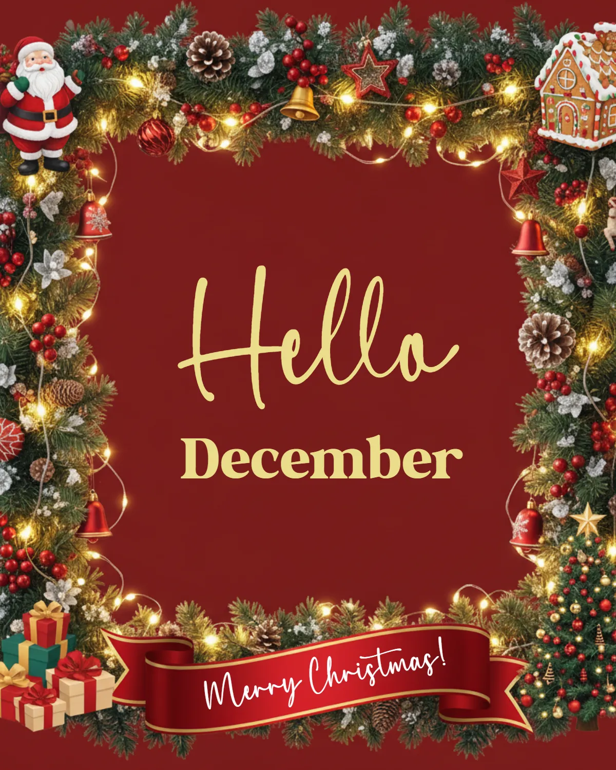 Free December Christmas Template to Edit Online Free December Christmas Template to Edit Online