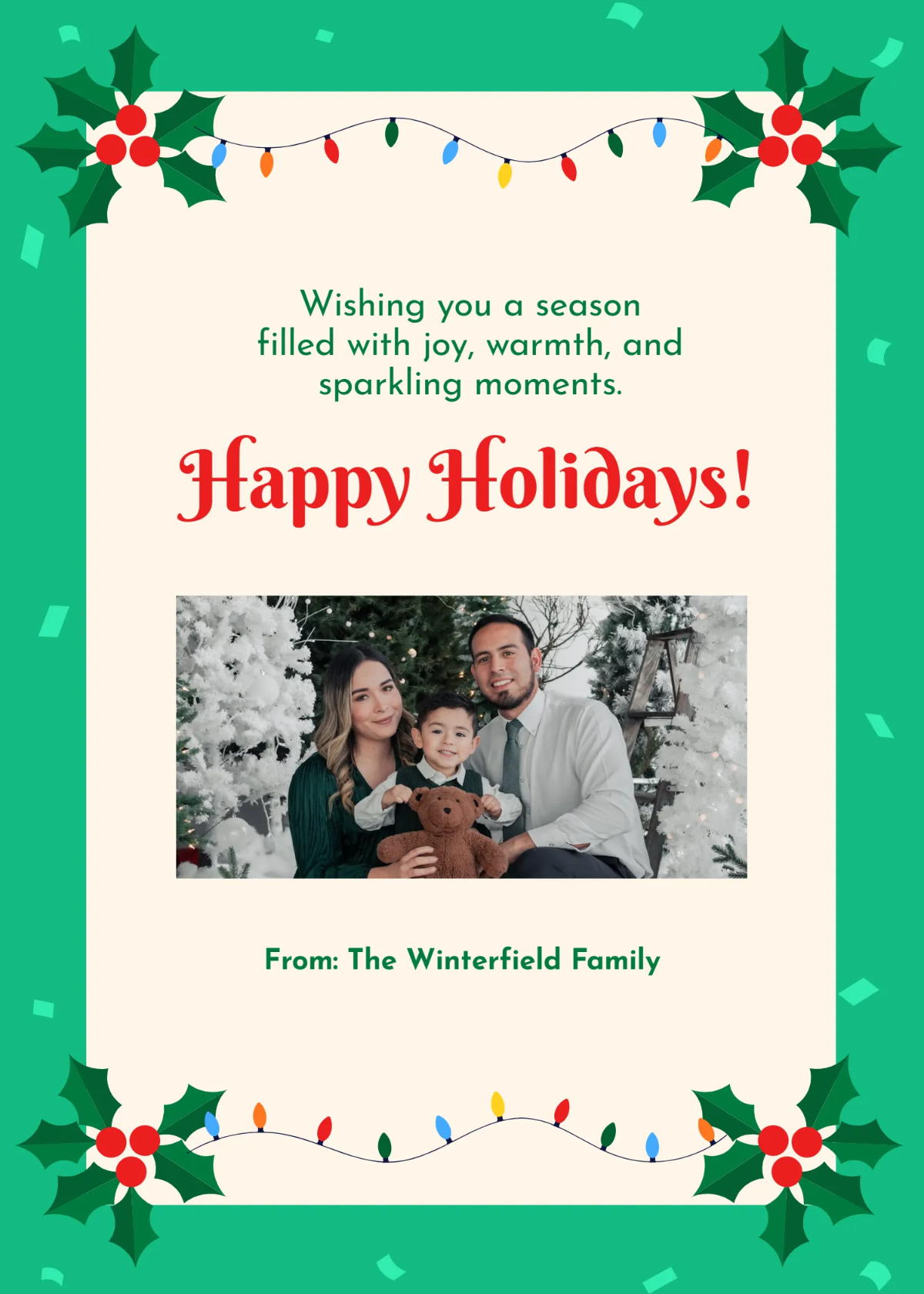 Free December Greeting Card Template to Edit Online Free December Greeting Card Template to Edit Online