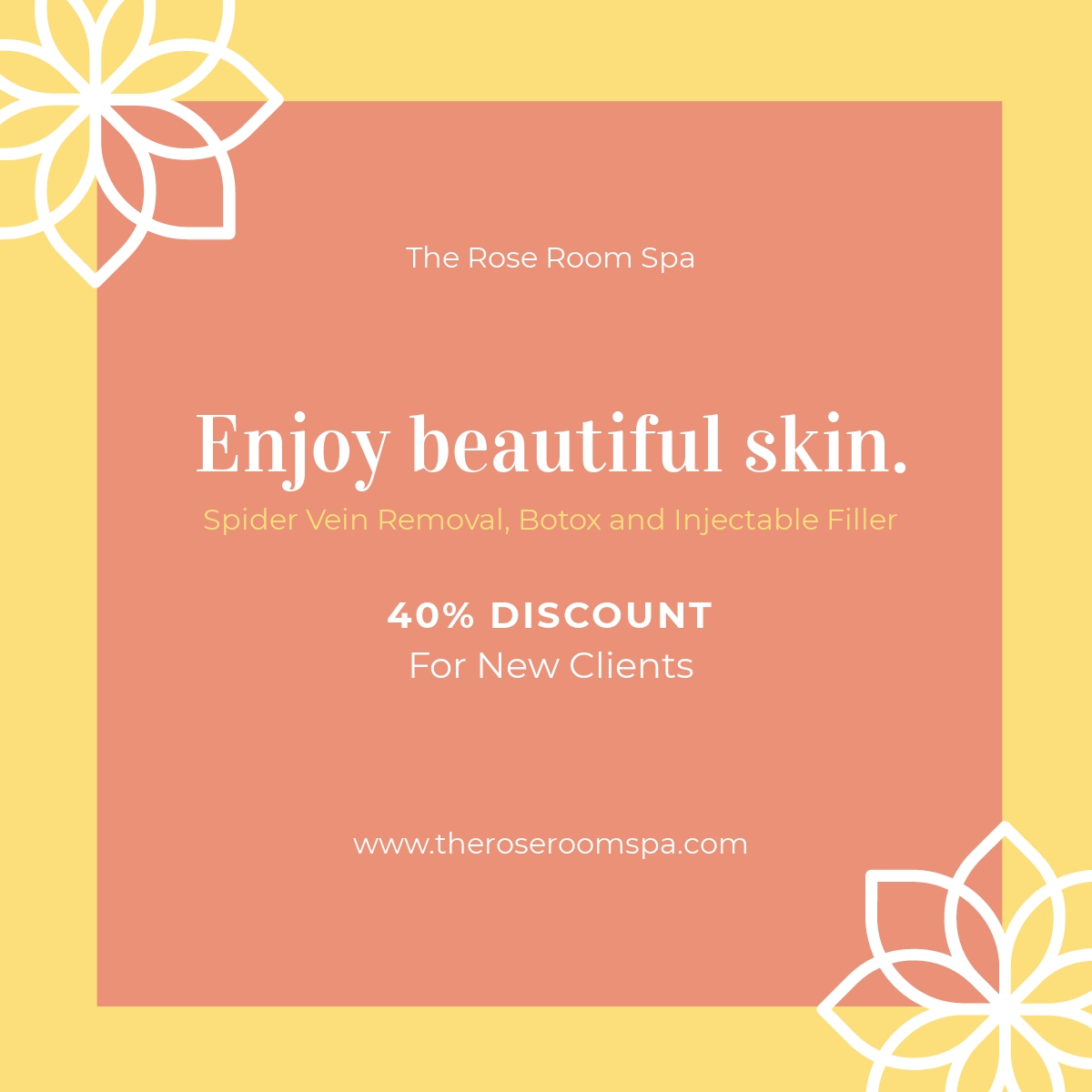 Free Modern Spa Linkedin Post Template