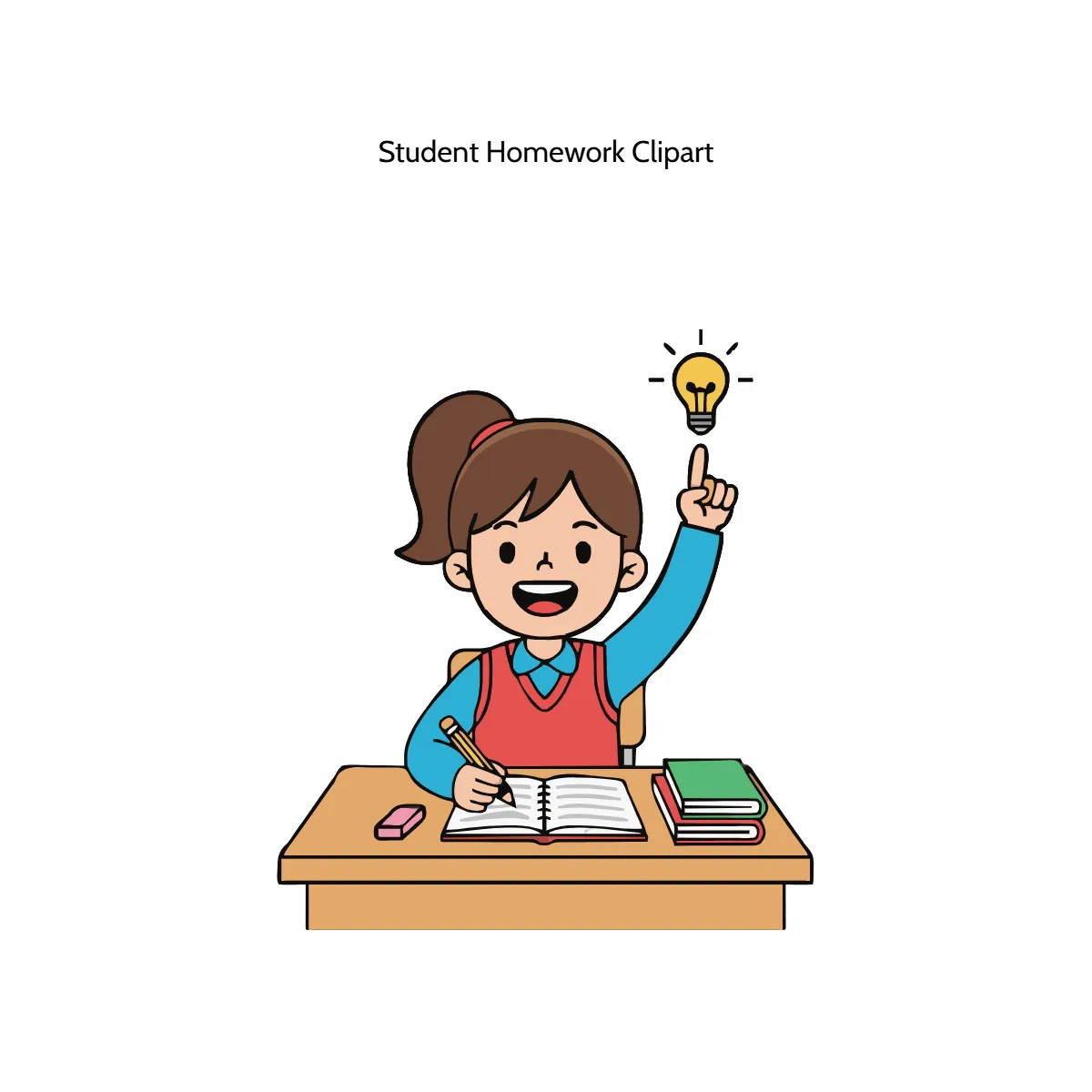 Free Student Homework Vector Clipart (PNG, SVG) to Edit Online