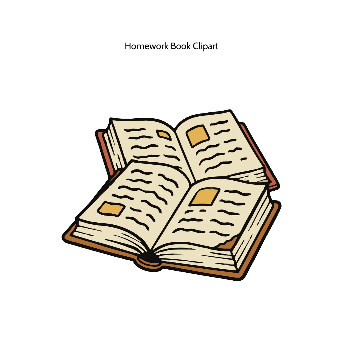 Homework Book Clipart Homework Book Clipart
