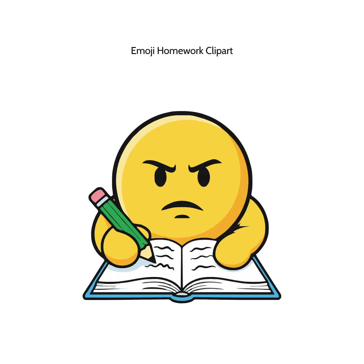 Emoji Homework Clipart Emoji Homework Clipart