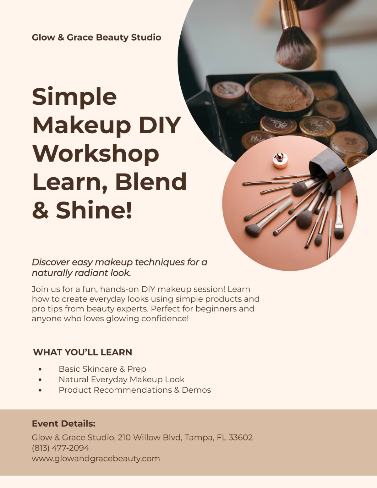 Free Simple Makeup DIY Flyer Template to Edit Online Free Simple Makeup DIY Flyer Template to Edit Online
