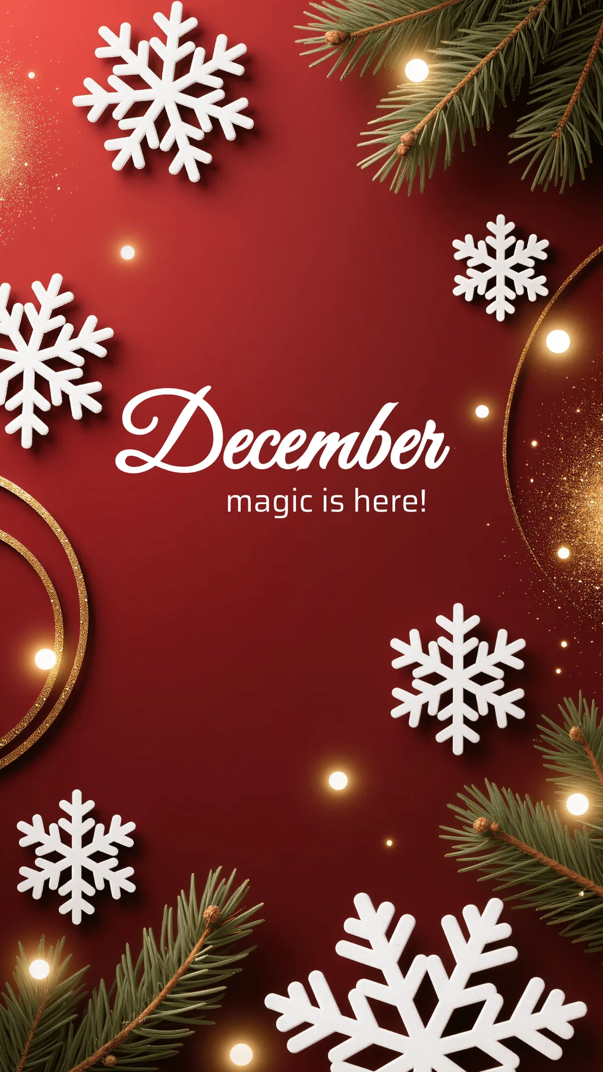 Free December Wallpaper Template to Edit Online Free December Wallpaper Template to Edit Online