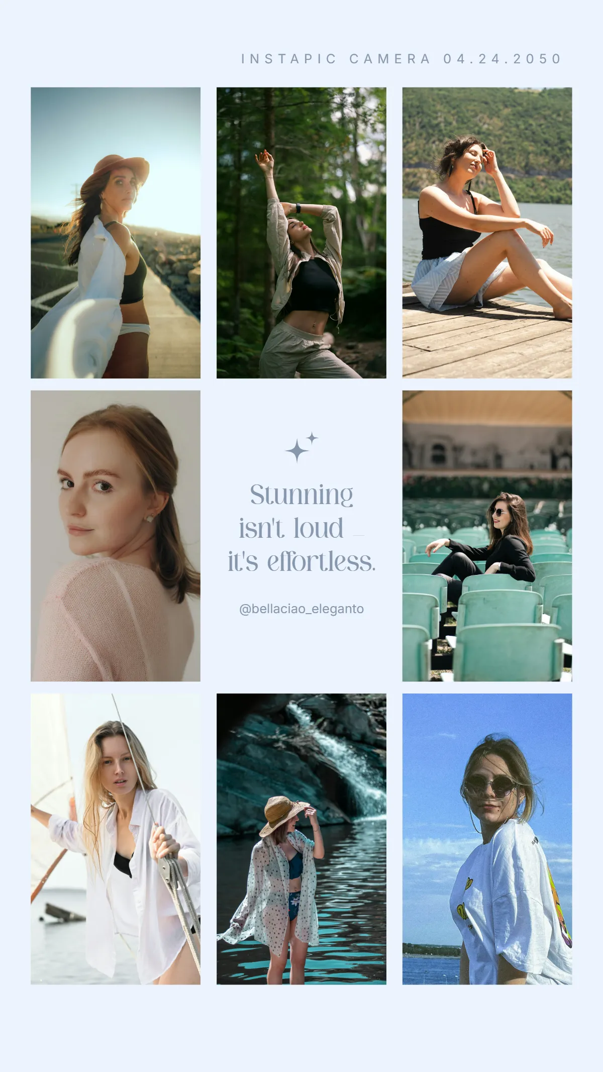 Free Stunning Instagram Grid Template to Edit Online