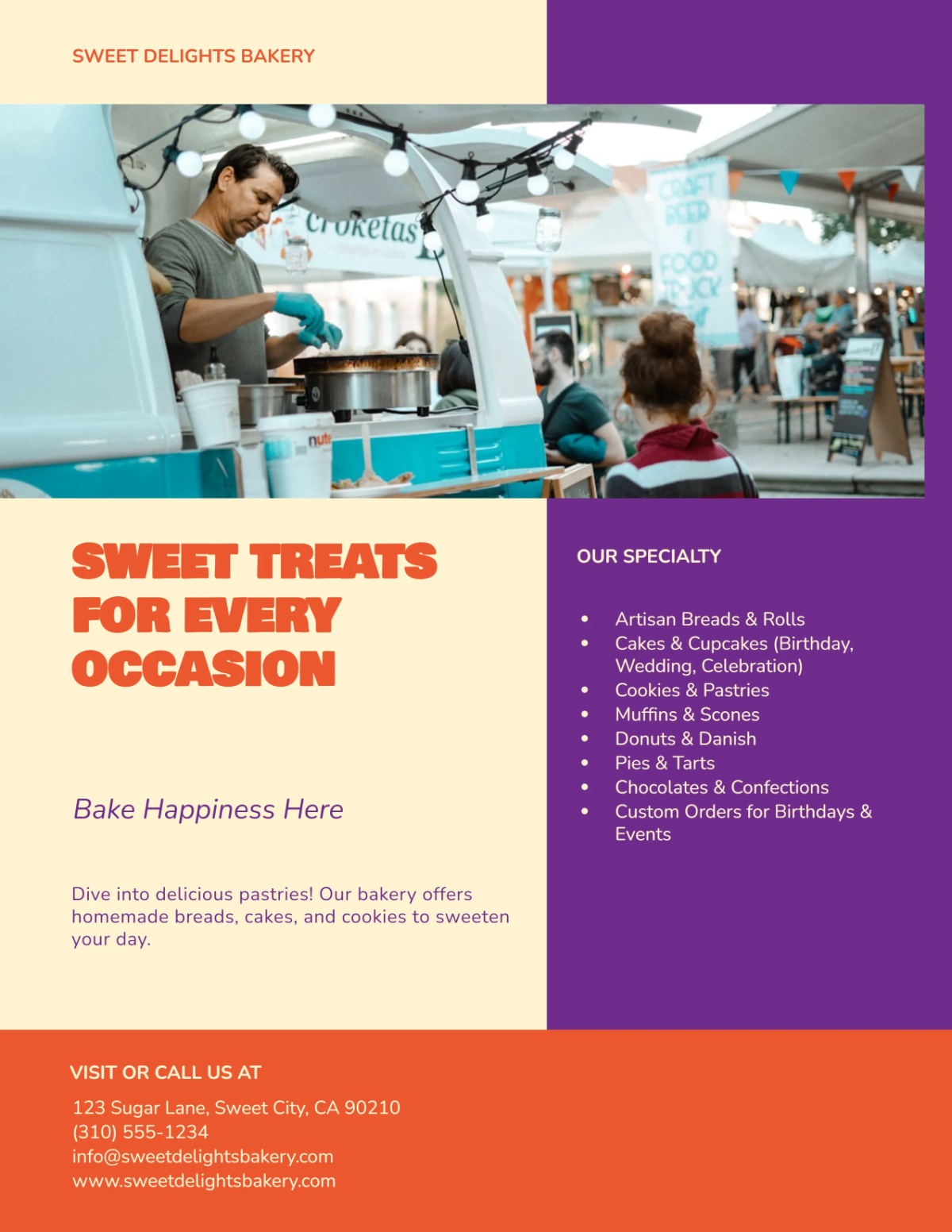 Free Restaurant Food Truck Flyer Template to Edit Online Free Restaurant Food Truck Flyer Template to Edit Online