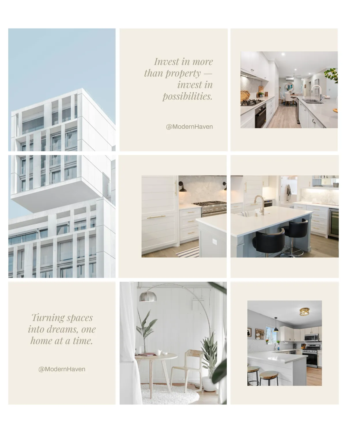 Real Estate Instagram Grid Template Real Estate Instagram Grid Template