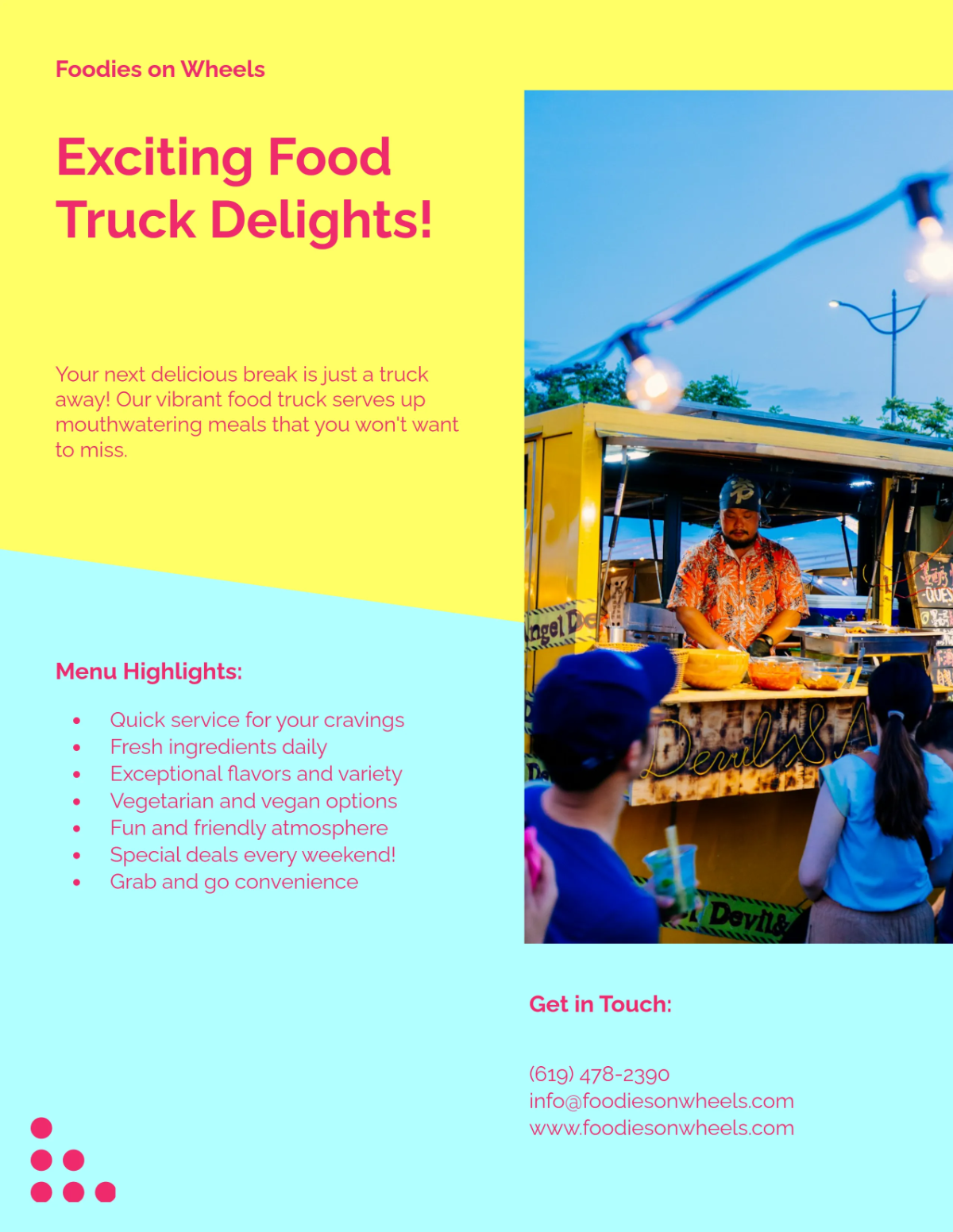 Free Fun Food Truck Flyer Template to Edit Online Free Fun Food Truck Flyer Template to Edit Online