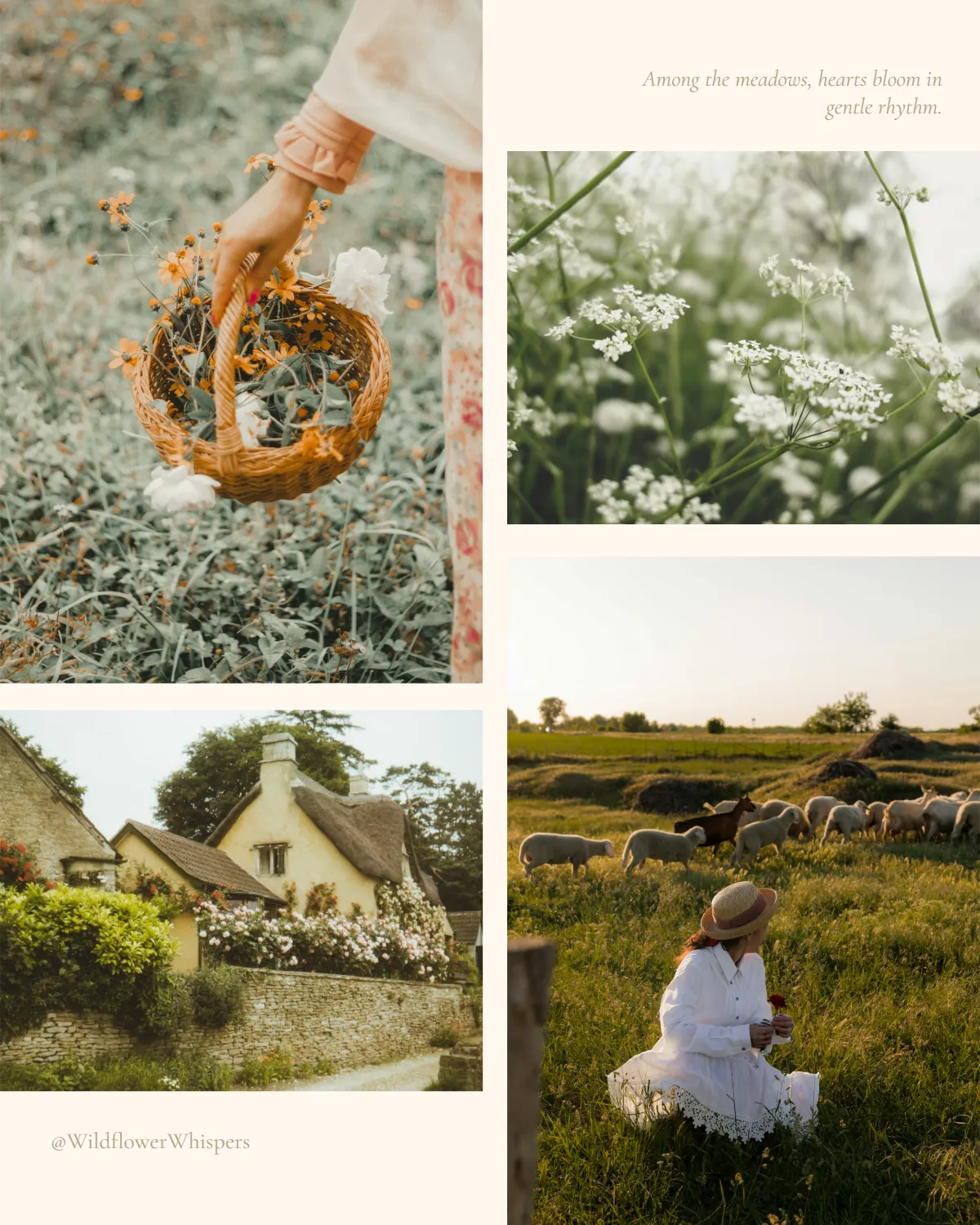 Cottagecore Instagram Grid Template Cottagecore Instagram Grid Template