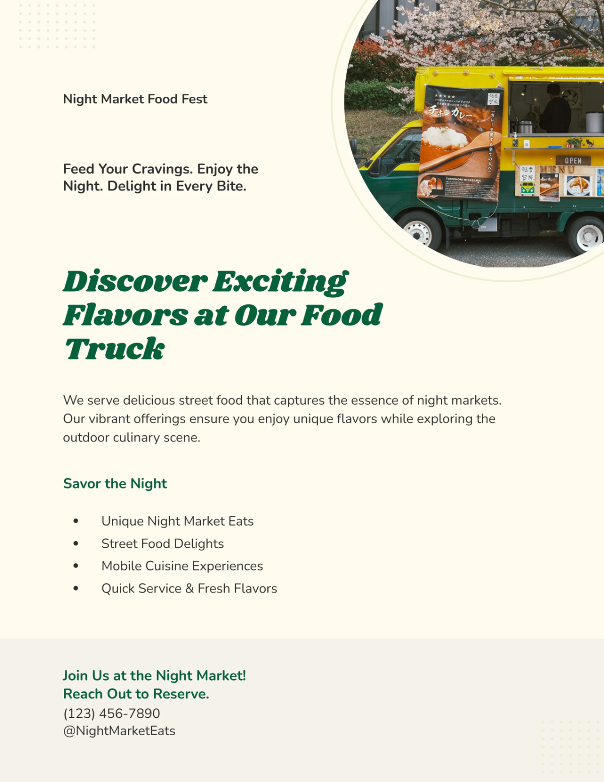 Free Night Market Food Truck Flyer Template to Edit Online Free Night Market Food Truck Flyer Template to Edit Online