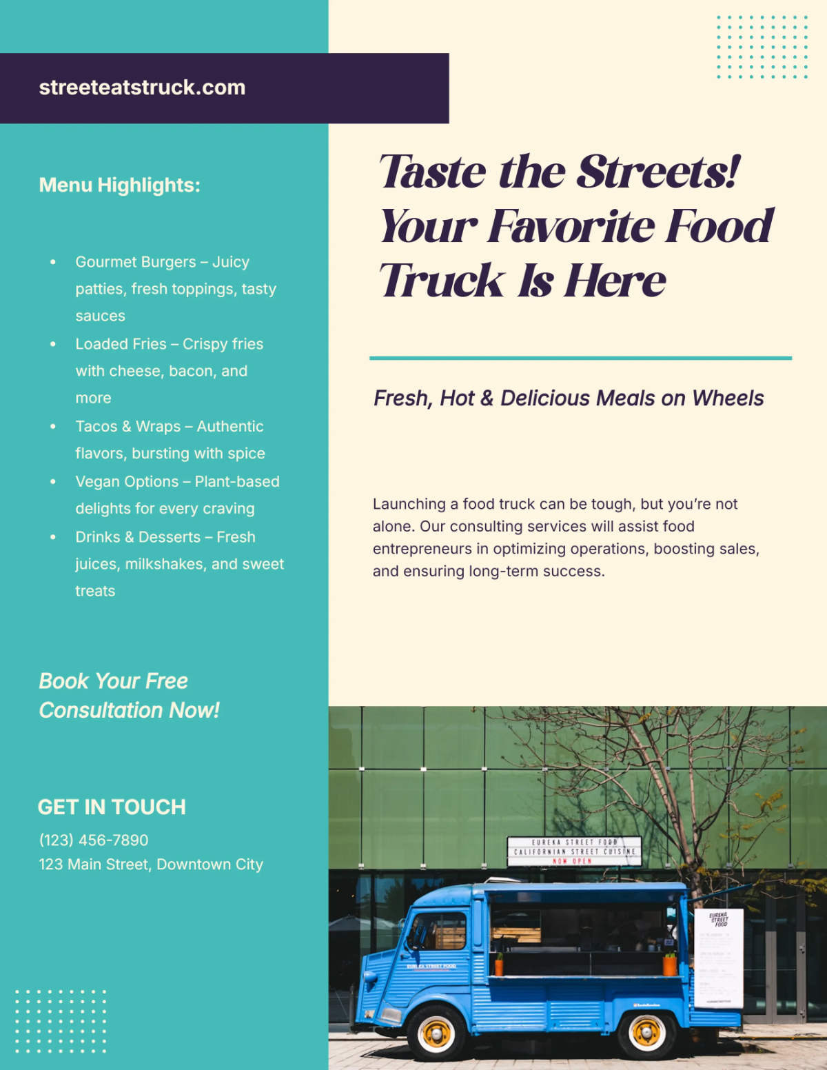 Free Street Food Truck Flyer Template to Edit Online Free Street Food Truck Flyer Template to Edit Online