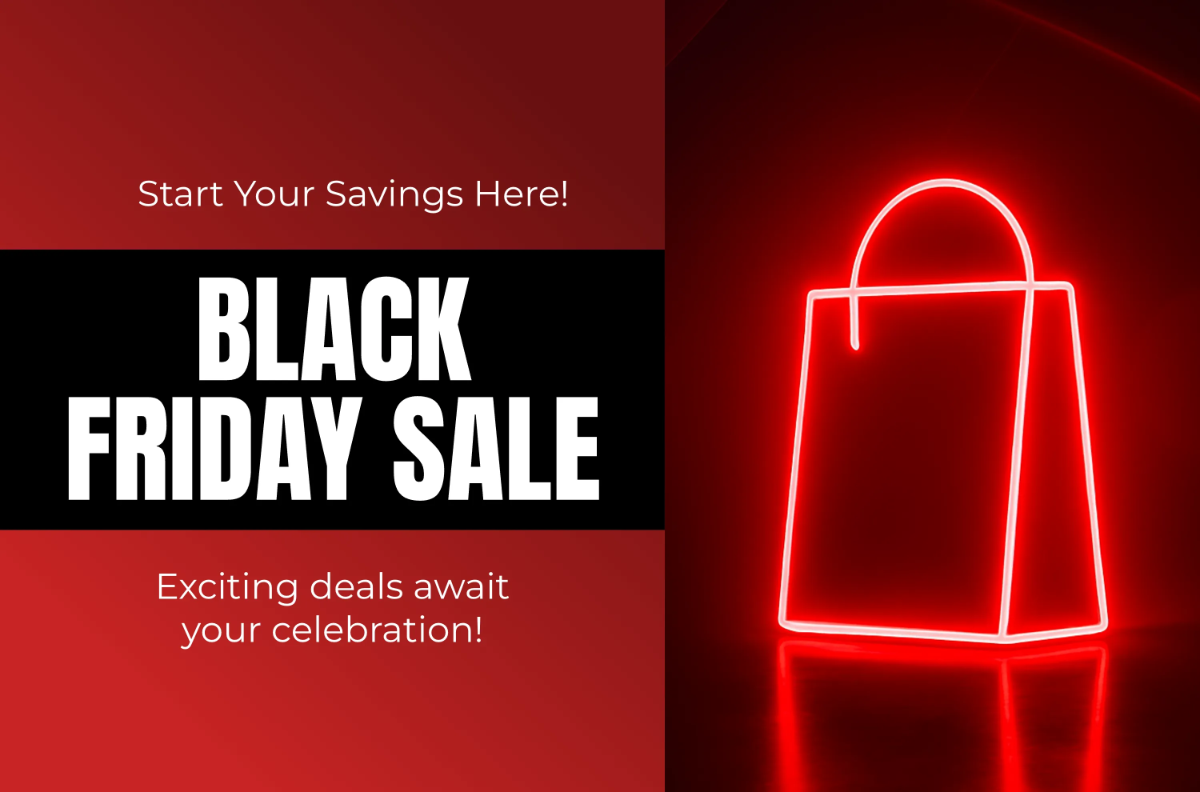 Neon Black Friday Sale Template Neon Black Friday Sale Template