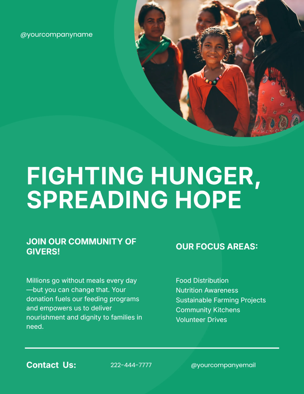 Free Charity Donation Flyer Template to Edit Online