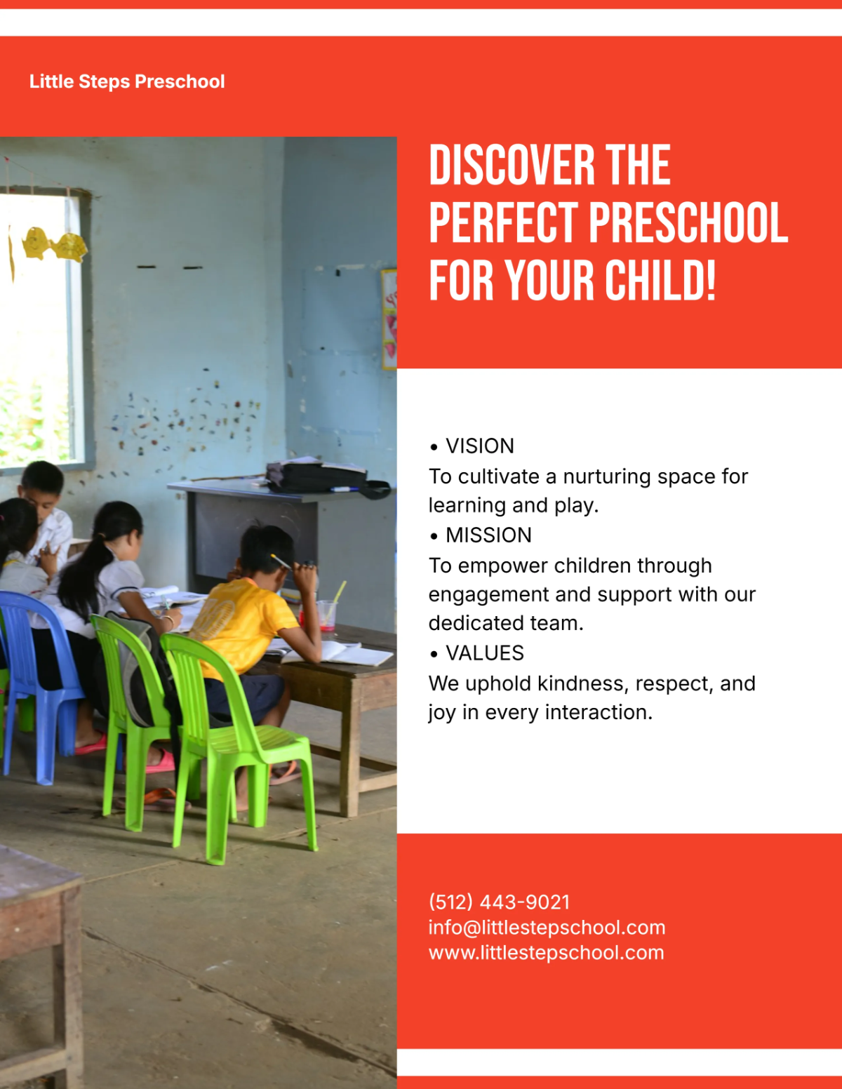 Free Simple Educational Preschool Flyer Template to Edit Online Free Simple Educational Preschool Flyer Template to Edit Online