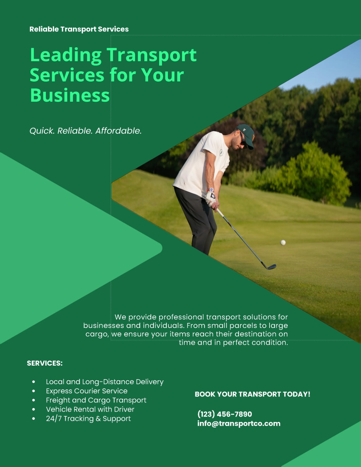 Free Modern Golf Tournament Program Flyer Template to Edit Online