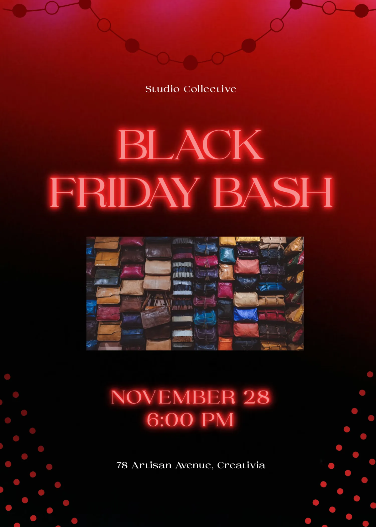 Free Creative Black Friday Invitation Template to Edit Online