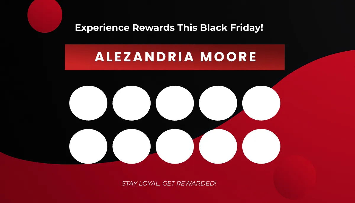 Free Black Friday Loyalty Card Template to Edit Online