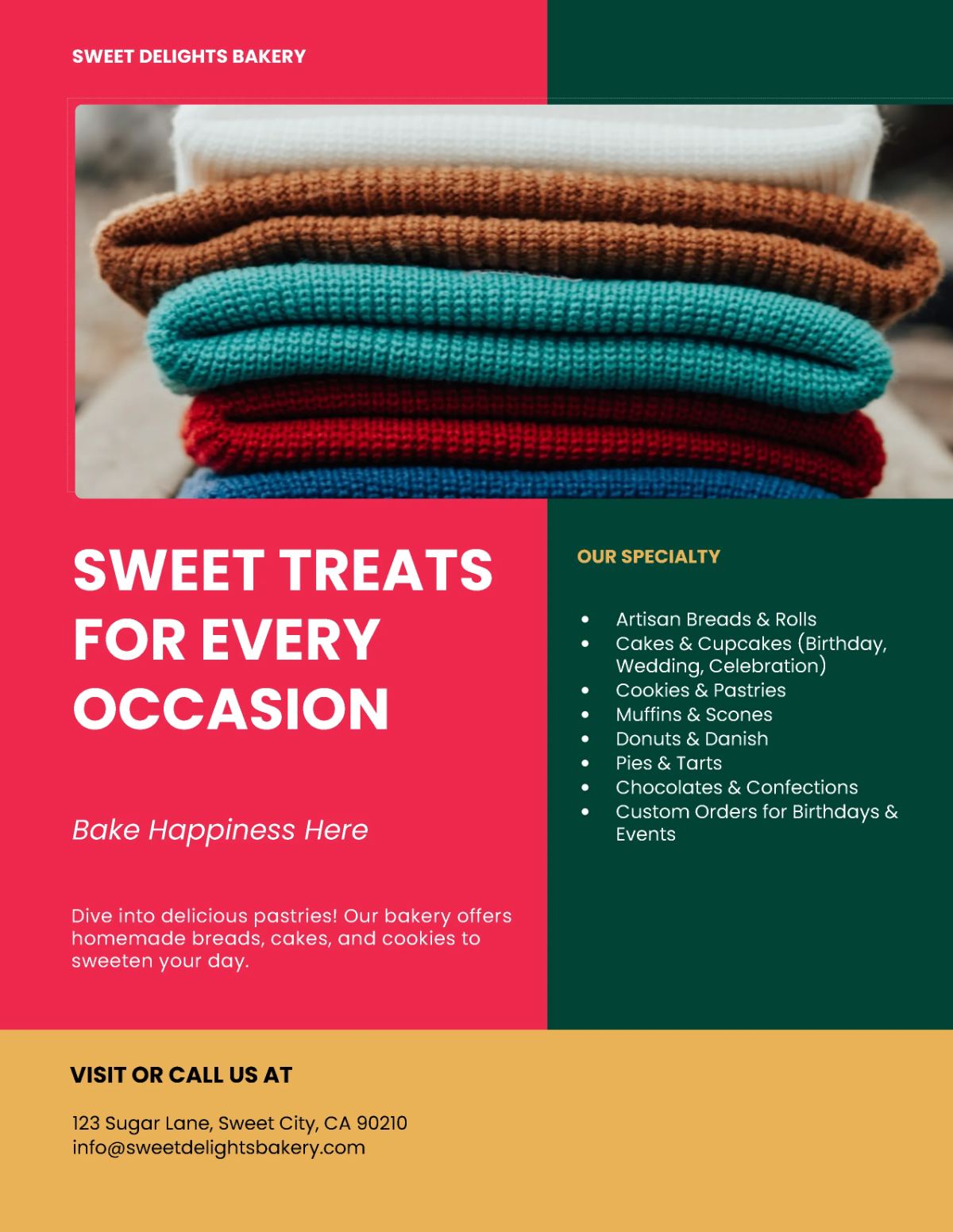 Free Ugly Sweater Holiday Flyer Template to Edit Online Free Ugly Sweater Holiday Flyer Template to Edit Online