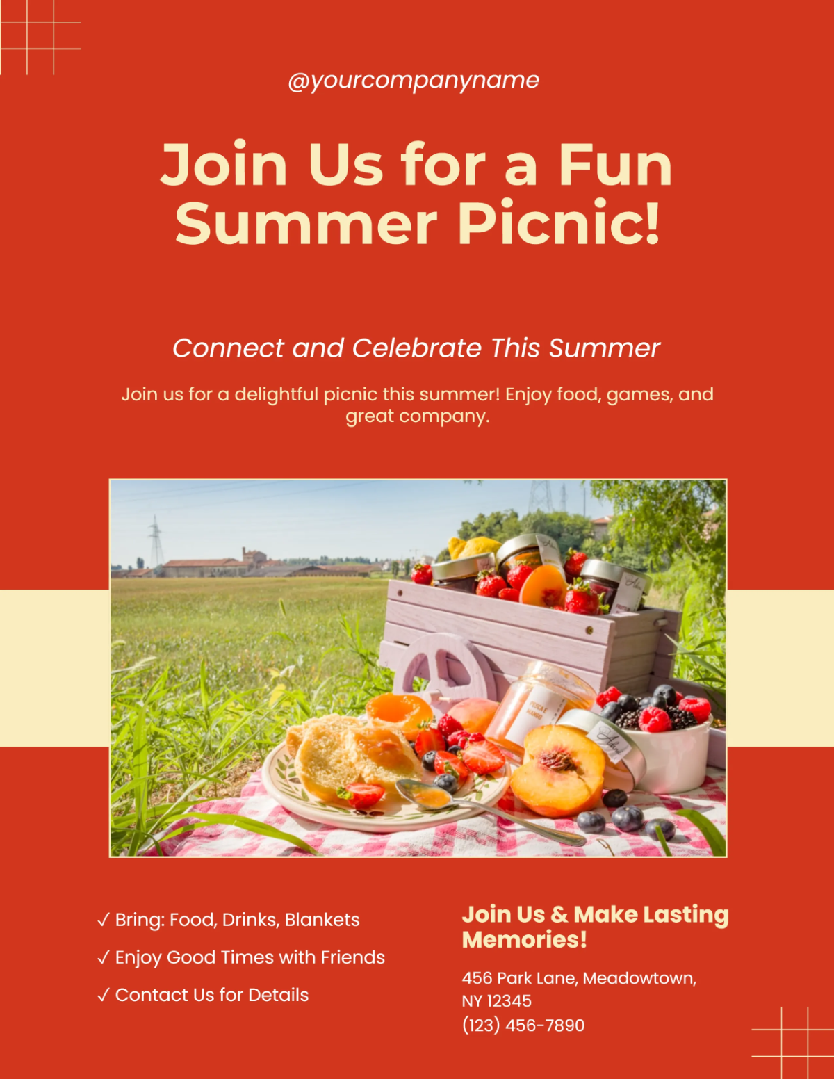Free Blank Picnic Summer Flyer Template to Edit Online Free Blank Picnic Summer Flyer Template to Edit Online