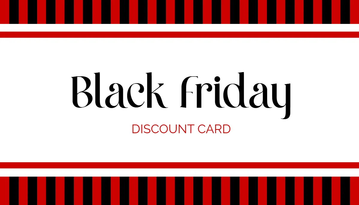 Free Red and White Black Friday Card Template to Edit Online Free Red and White Black Friday Card Template to Edit Online