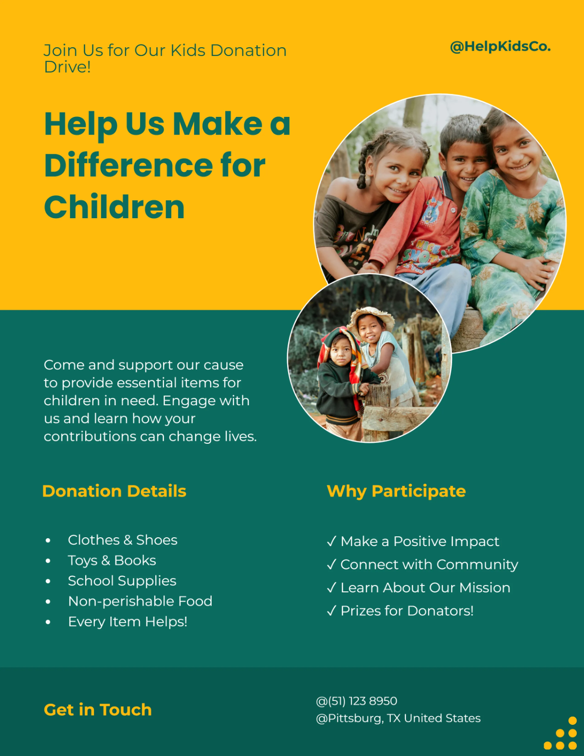 Free Kids Donation Flyer Template to Edit Online Free Kids Donation Flyer Template to Edit Online