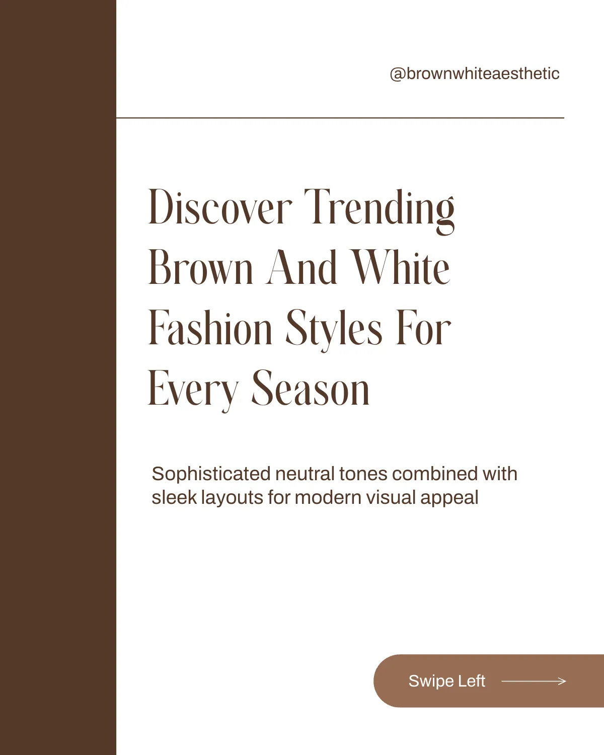 Free Brown and White Trending Instagram Carousel Template to Edit Online