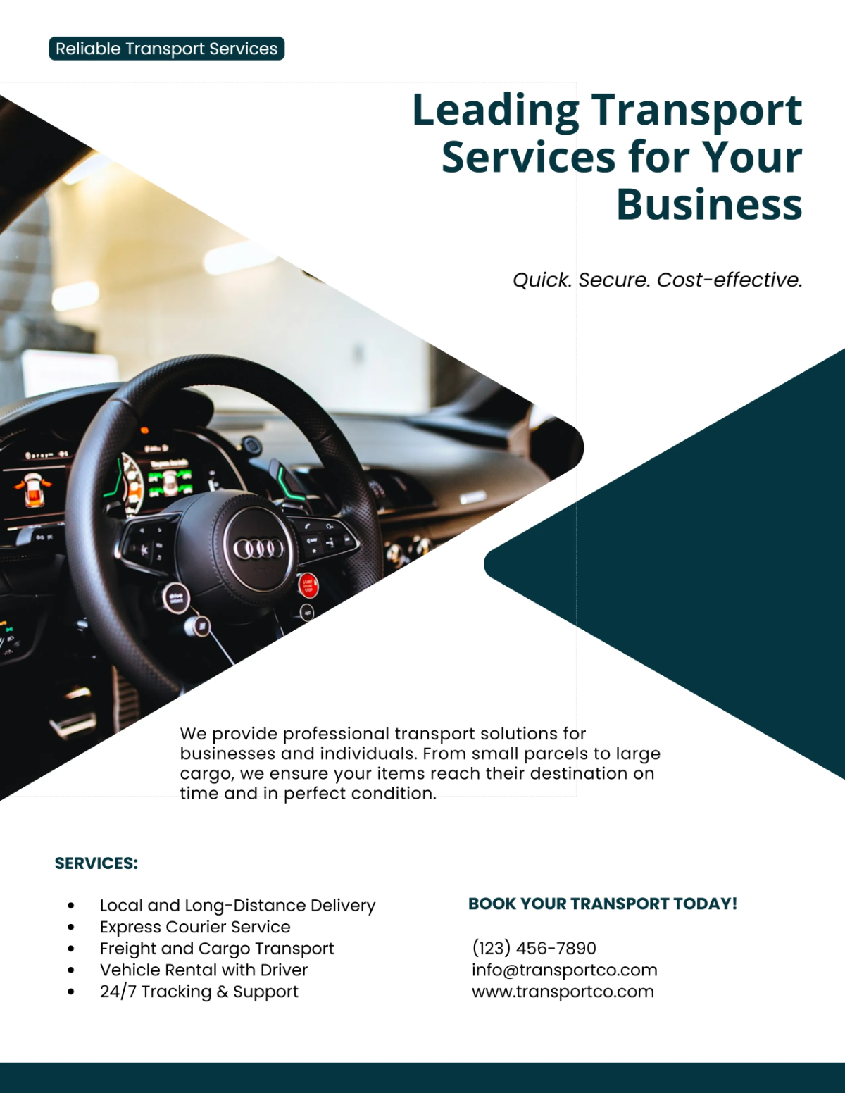 Free Travel Car Flyer Template to Edit Online