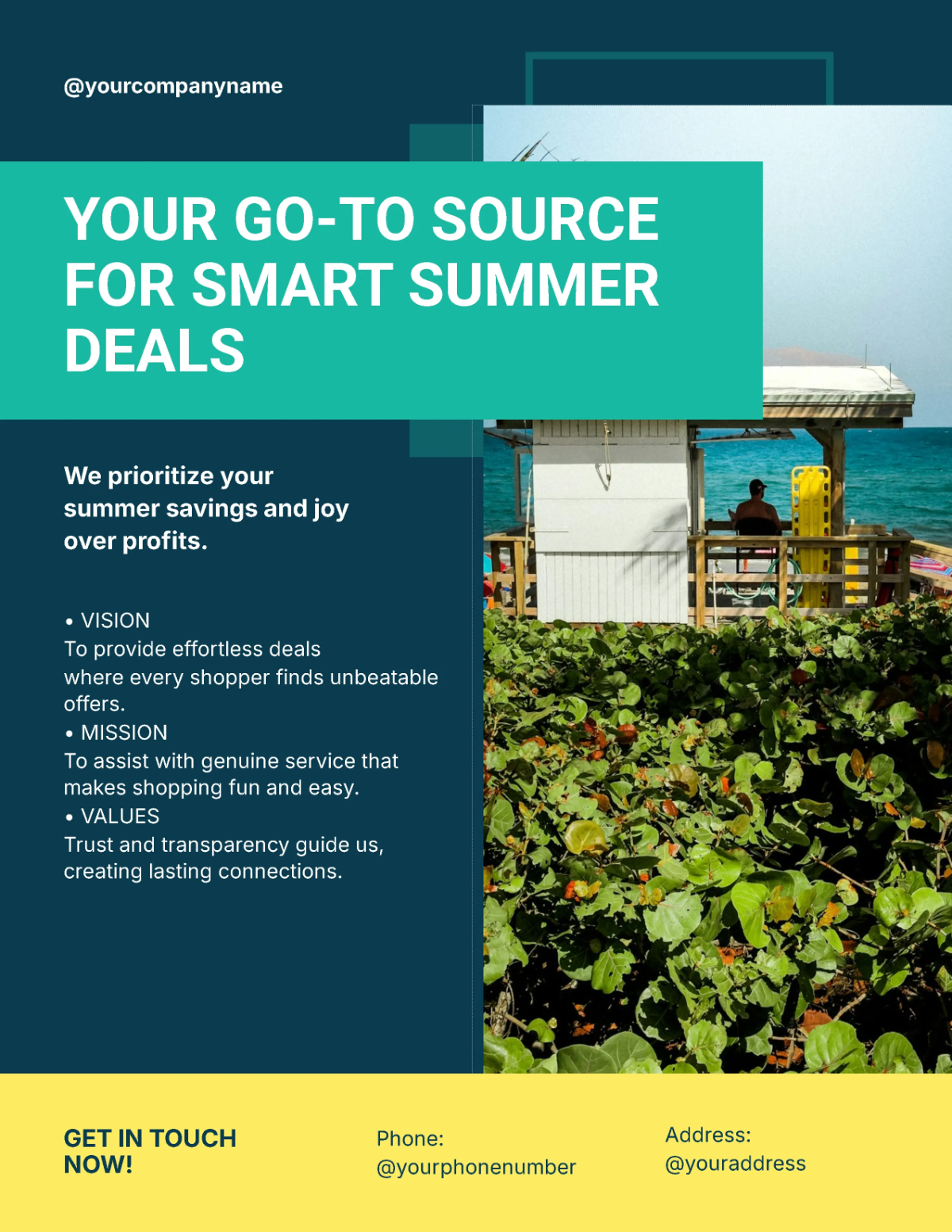 Free Modern Summer Sale Flyer Template to Edit Online Free Modern Summer Sale Flyer Template to Edit Online