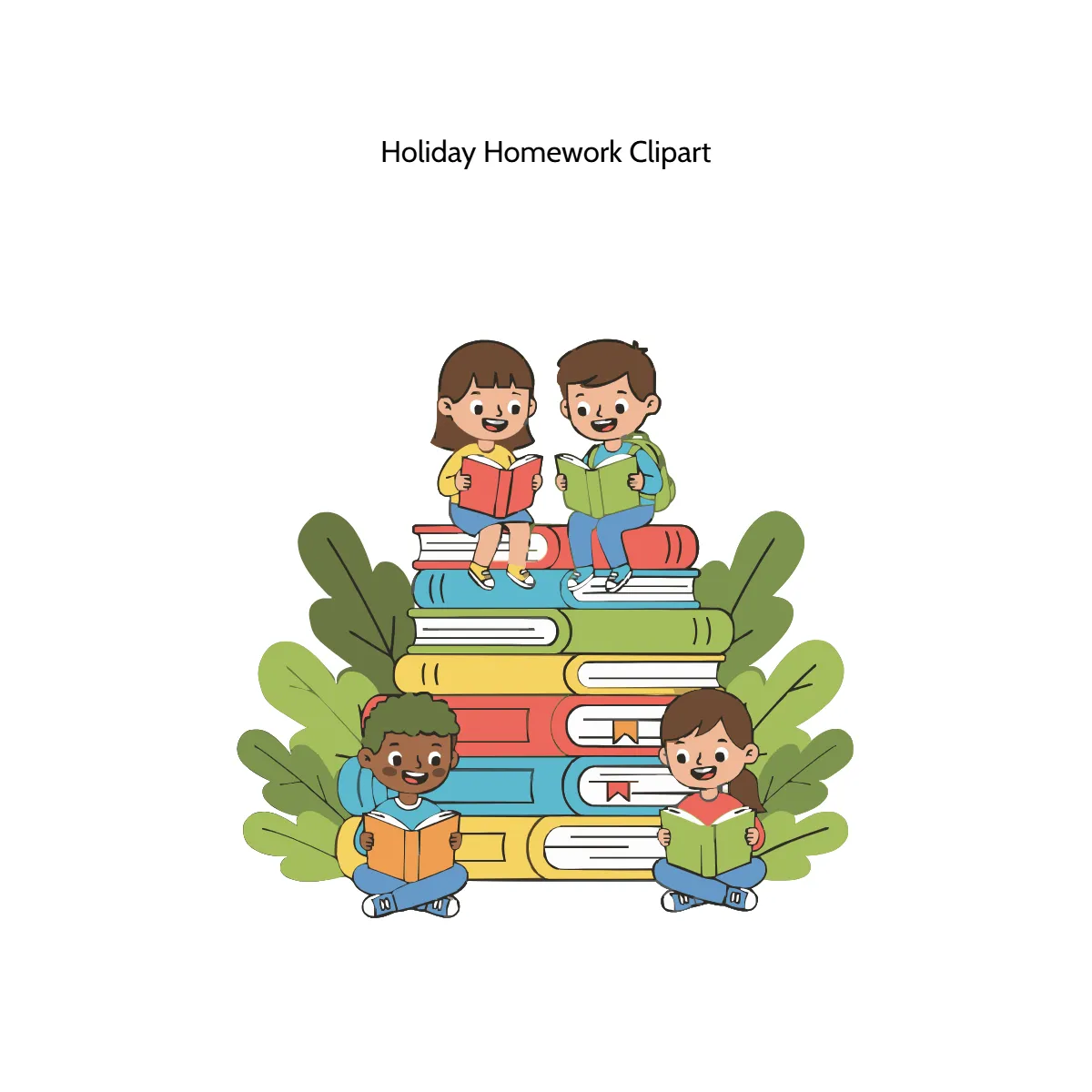 Free Holiday Homework Vector Clipart (PNG, SVG) to Edit Online