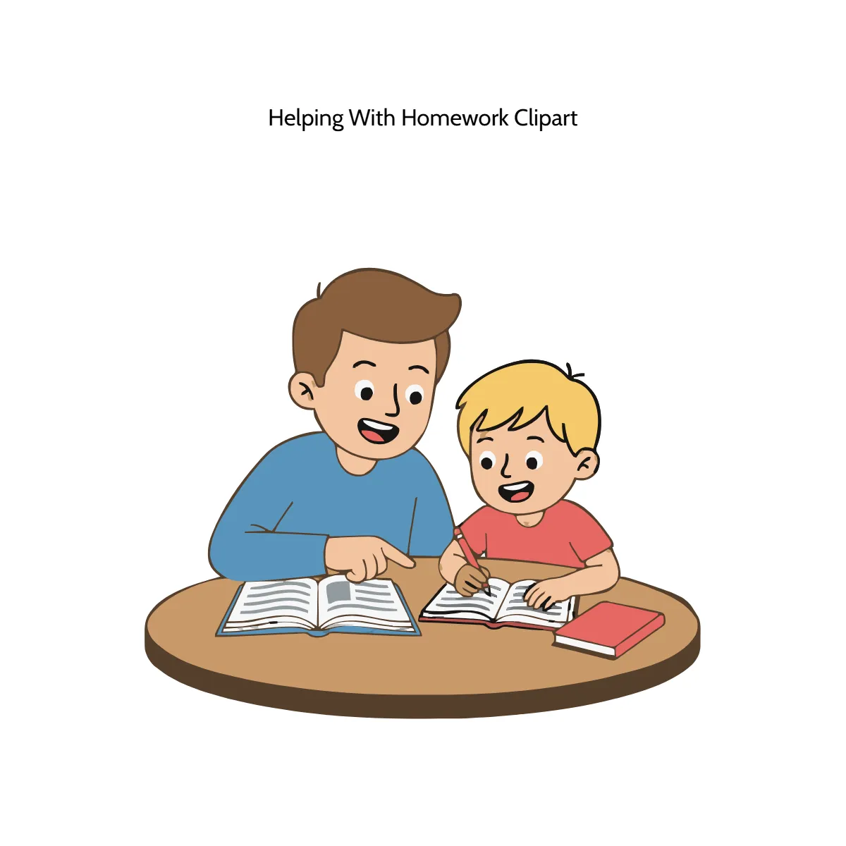 Free Helping With Homework Vector Clipart (PNG, SVG) to Edit Online