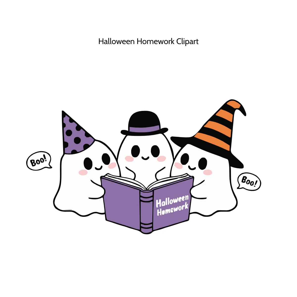 Free Halloween Homework Vector Clipart (PNG, SVG) to Edit Online