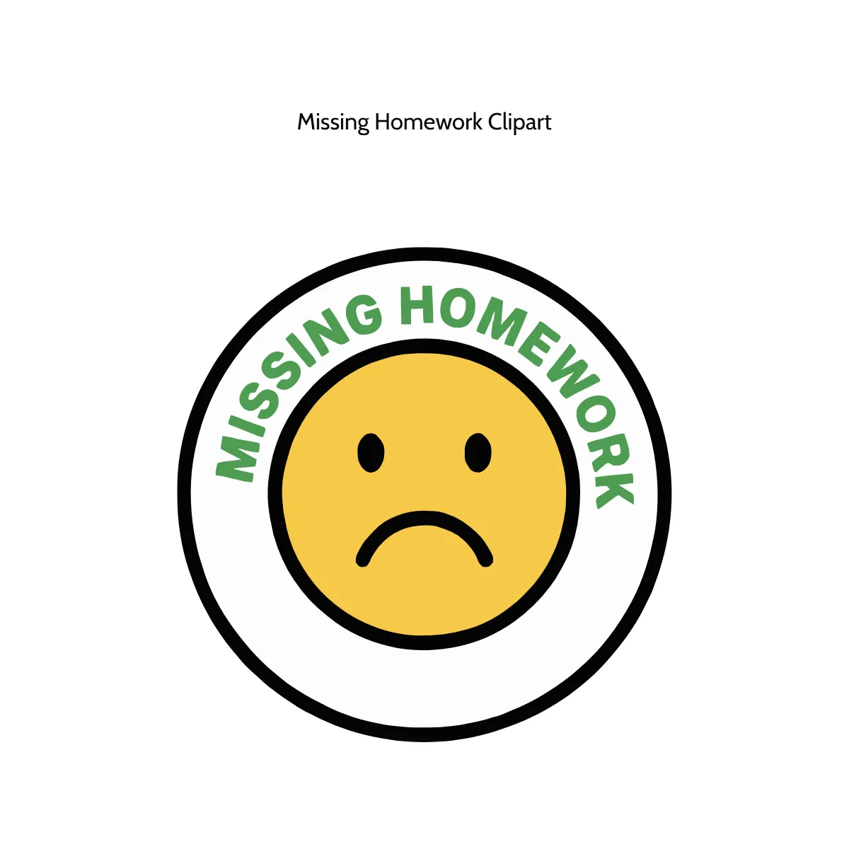 Free Missing Homework Vector Clipart (PNG, SVG) to Edit Online