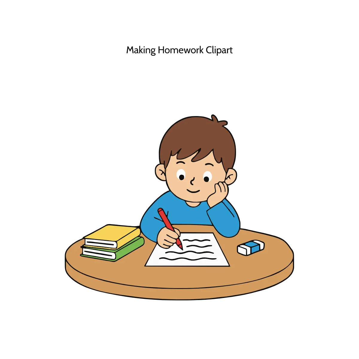 Free Making Homework Vector Clipart (PNG, SVG) to Edit Online