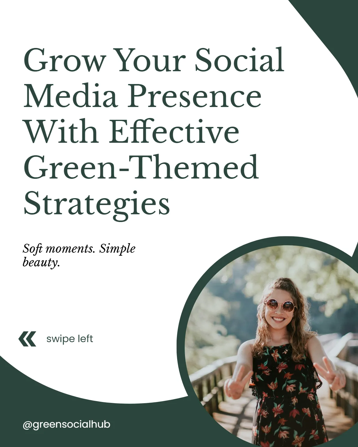 Free Green Social Media Instagram Carousel Template to Edit Online
