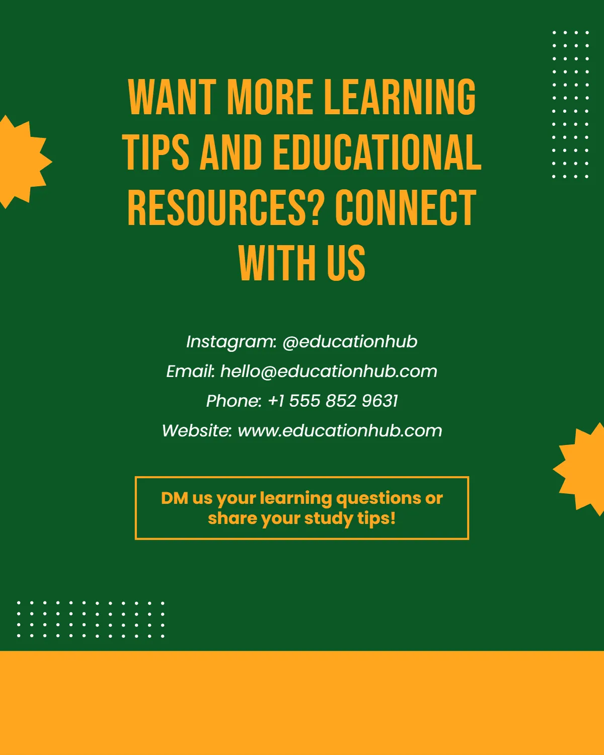 Free Educational Instagram Carousel Template to Edit Online