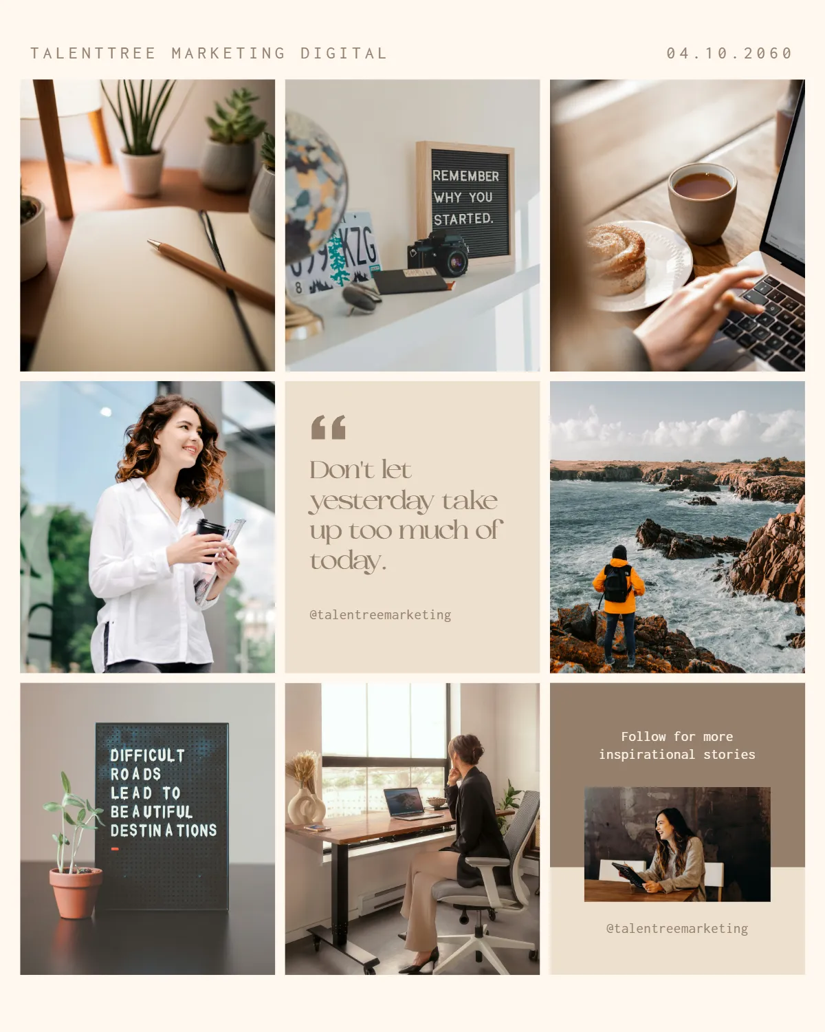 Inspirational Instagram Grid Template
