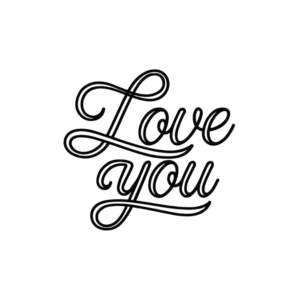 I Love You Script Tattoo