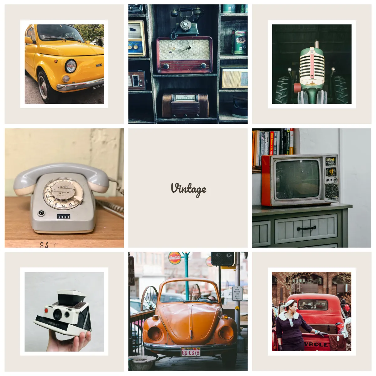 Free Vintage Instagram Grid Template to Edit Online Free Vintage Instagram Grid Template to Edit Online