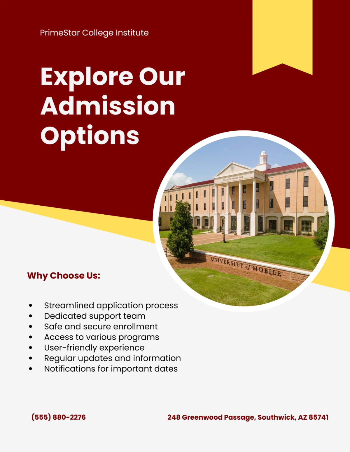 Free Best School Admission Flyer Template to Edit Online