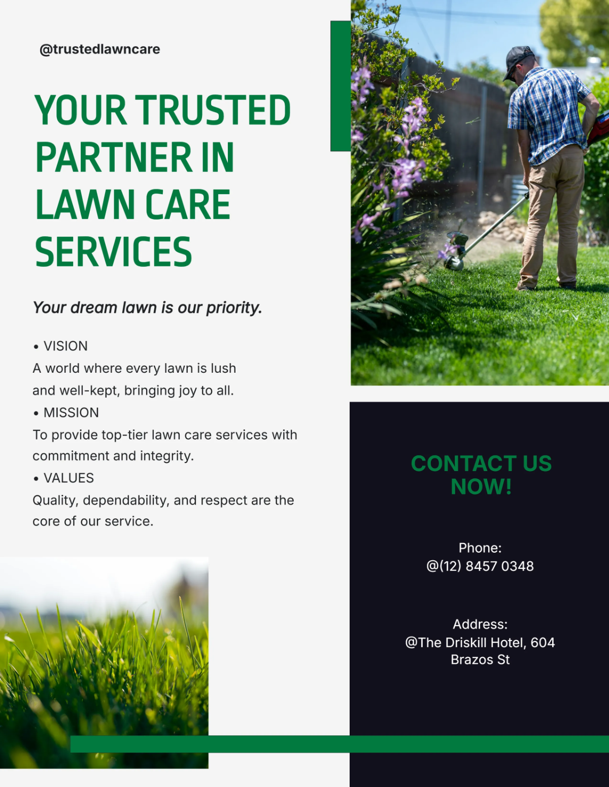 Free Mower Lawn Care Flyer Template to Edit Online