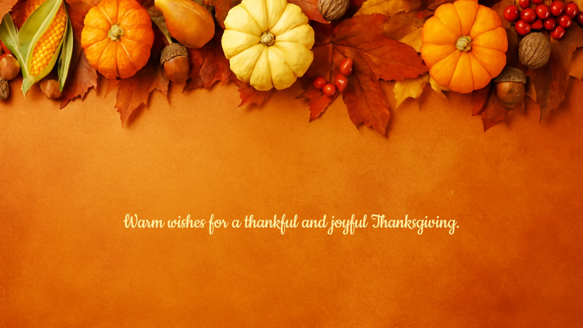 Free Thanksgiving Greeting  Desktop Wallpaper Template to Edit Online